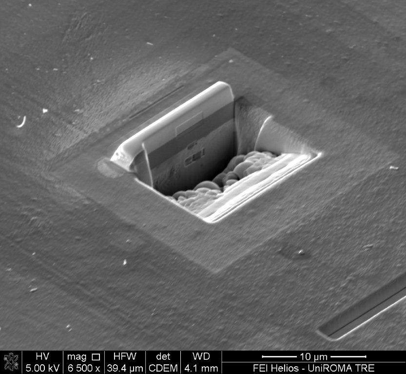 SEM/FIB cross-section